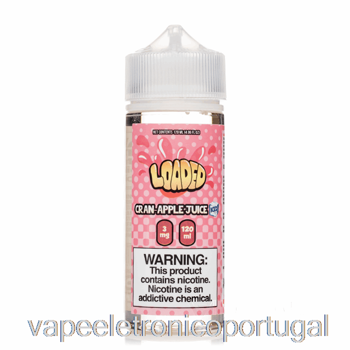 Vape Eletrônico Iced Cran Apple - E-líquido Carregado - Implacável - 120ml 0mg
